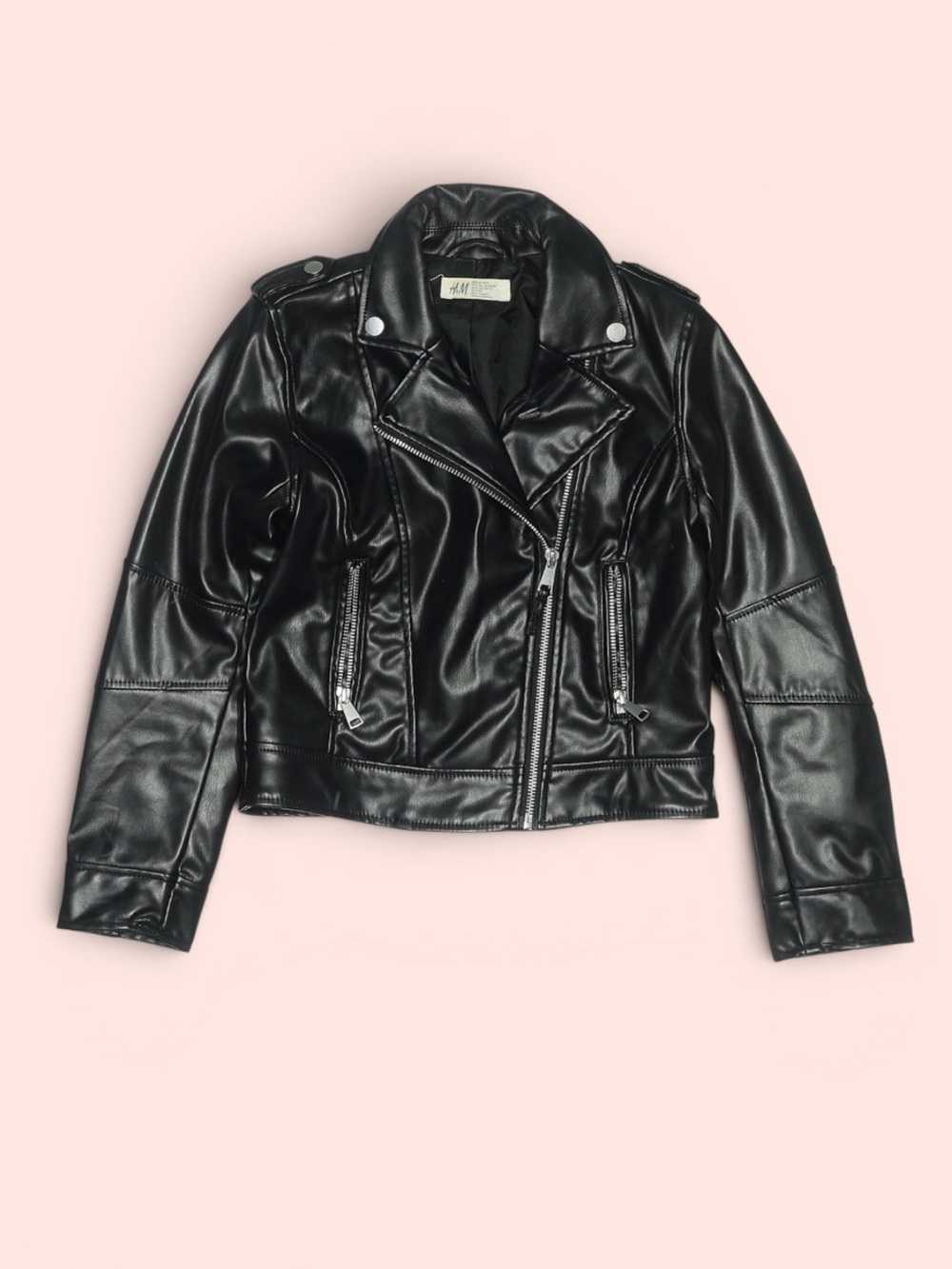 Faux Leather Jacket H&M
